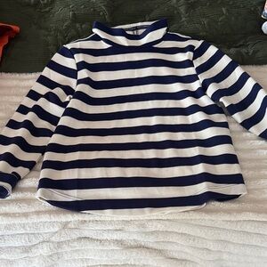 Classic Prep Navy and White Striped Sweater